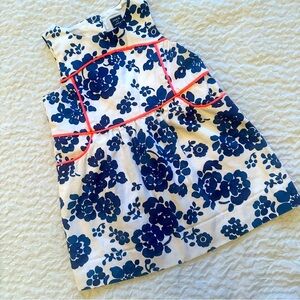 Janie and Jack Sleeveless Blue Coral Riviera Vacation Sundress Sz 12-18m